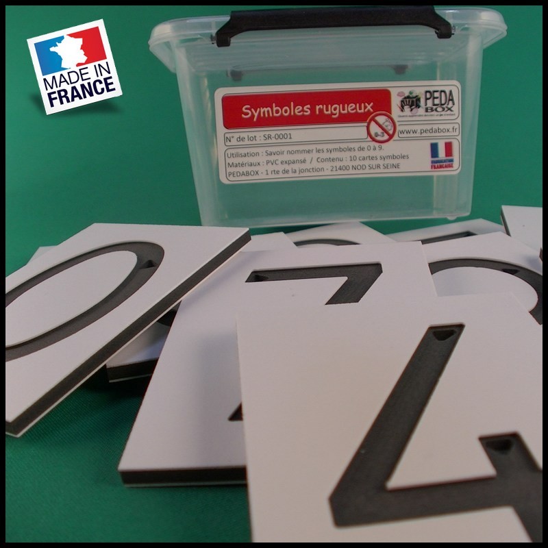 Chiffres rugueux Montessori Chiffres rugueux Montessori