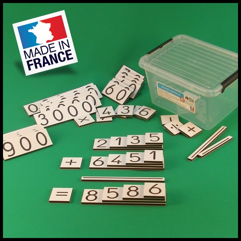 Grandes cartes des nombres - Montessori - couverture Grandes cartes des nombres - Montessori - couverture
