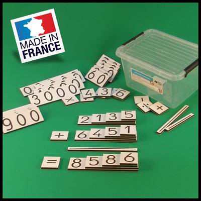 cartes des nombres - Montessori - Pedabox